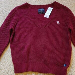 Abercrombie & Fitch Sweater, size small, color - Burgundy